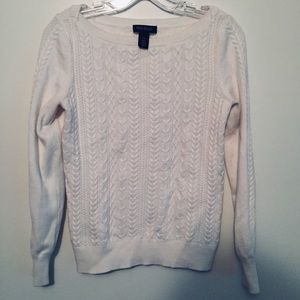 3/$15 WHBM white ribbed sweater